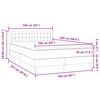 vidaXL Box Spring krevet s madracem tamno zeleni 160x220 cm bar&scaron;un