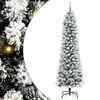 vidaXL Umjetno božićno drvce Bijela 240 cm PVC i Metal i Plastika