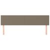 vidaXL Uzglavlja 2 kom smeđesiva 100x5x78/88 cm od tkanine