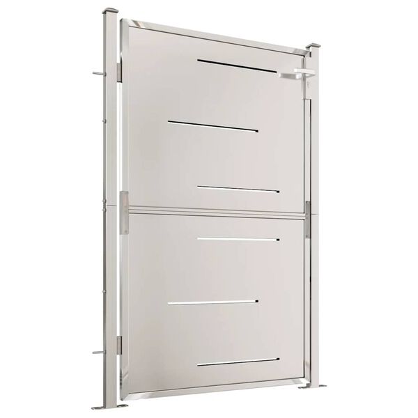 vidaXL Vrtna vrata 100x145 cm nehrđajući čelik