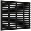 vidaXL Zidno uzglavlje crni 141x3x91,5 cm od masivne borovine
