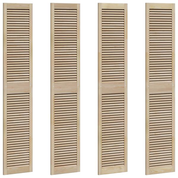 vidaXL Ormarna vrata s vratima 4 pcs Prirodna 140.5 x 2 x 59.5 cm