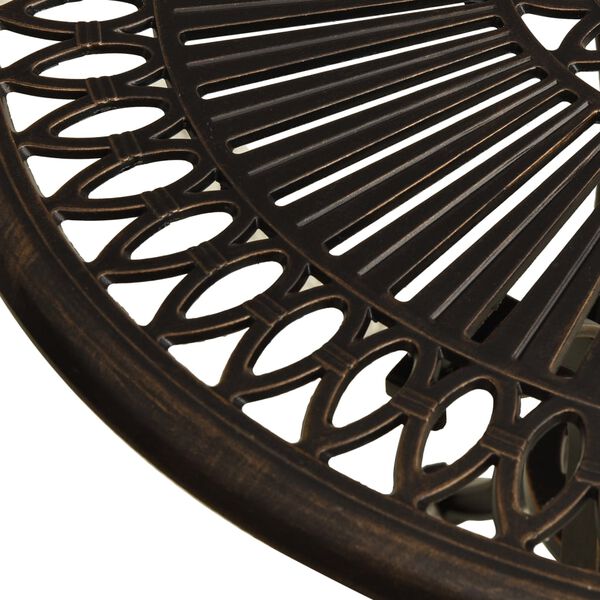 vidaXL Vrtni stol brončani 62 x 62 x 65 cm od lijevanog aluminija