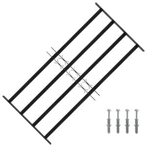 vidaXL Re&scaron;etka za prozor 115 x 60 cm Čelik s prahom premazan Crna