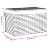 vidaXL Košara za rublje s poklopcem bijela 55,5x35x34 cm od poliratana