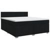 vidaXL Boxspring krevet s madracem Crna 140 x 190 cm Tkanina