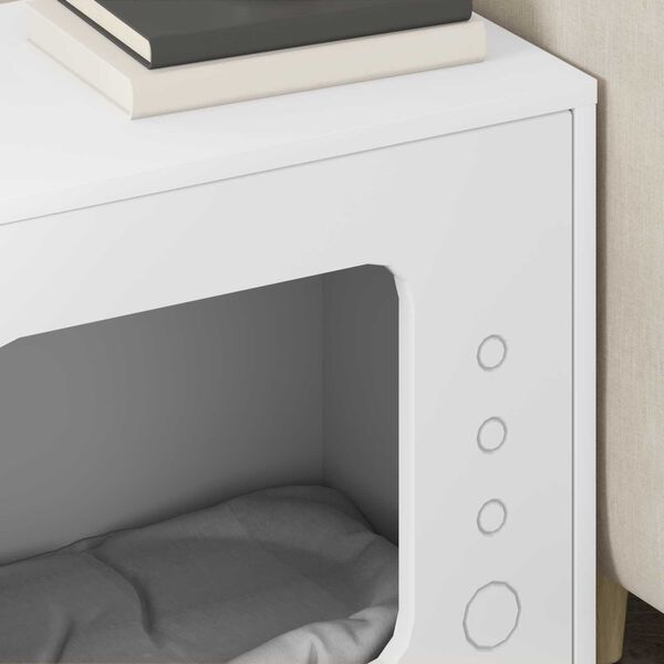 vidaXL Mačja Kuća Bijelo 51 x 30 x 42 cm Konstruirano drvo