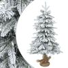 vidaXL Mini božićno drvce, zasnježeno 45 cm PVC i PE Zelena i bijela