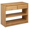 vidaXL Konzolni stol SAUDA boja hrasta 89,5 x 36,5 x 73 cm od borovine