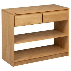 vidaXL Konzolni stol SAUDA boja hrasta 89,5 x 36,5 x 73 cm od borovine