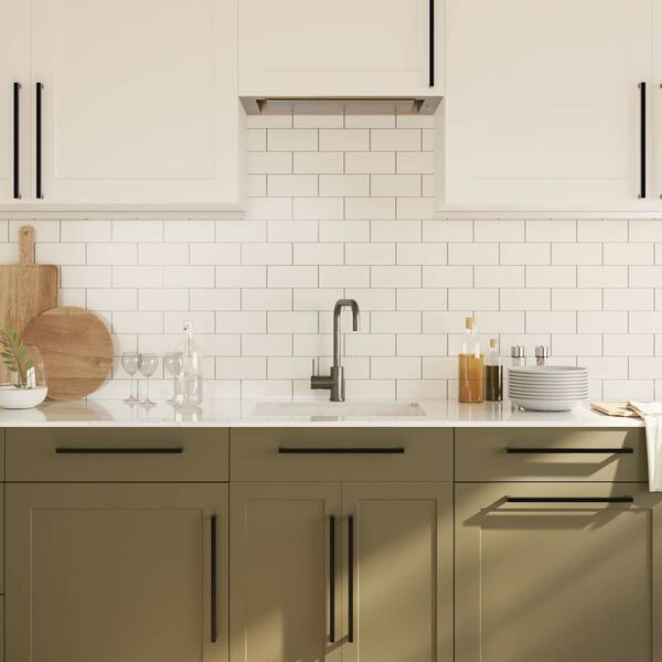 vidaXL Ručke za ormarić 5 kom crne 320 mm od nehrđajućeg čelika