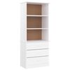 vidaXL Regal za knjige s ladicama ALTA bijeli 60x35x142 cm od borovine