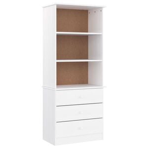 vidaXL Regal za knjige s ladicama ALTA bijeli 60x35x142 cm od borovine