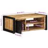 vidaXL Stol za kavu 90x50x36 cm Puno grubo drvo Mango