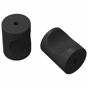 vidaXL Gumbi za kabinetska vrata 2 kom. Crna M4 x 12 mm Željezo