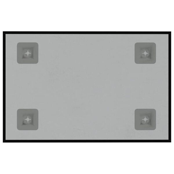 vidaXL Zidna magnetna ploča crna 30 x 20 cm od kaljenog stakla