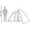 vidaXL Kupolasti šator za kampiranje za 4 osobe smeđi vodootporni