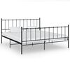 vidaXL Okvir za krevet crni metalni 160 x 200 cm