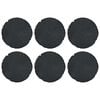 vidaXL Kamen za hodanje 6 pcs Crna &Oslash; 45 x 1,8 cm Guma