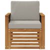 vidaXL Set vanjskih sofa s jastukom Prirodna 71 x 63 x 73 cm