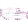 vidaXL Box Spring krevet s madracima crni 180x210 cm samt