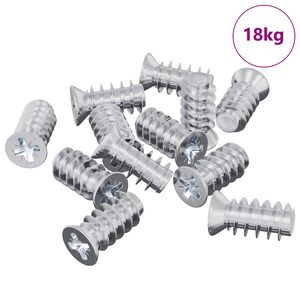 vidaXL Vijak 10909 pcs Srebrno M6 x 12 mm Željezo