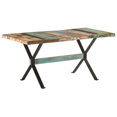 vidaXL Blagovaonski stol 160 x 80 x 76 cm od masivnog obnovljenog drva