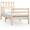 vidaXL Okvir za krevet od masivnog drva 90 x 200 cm