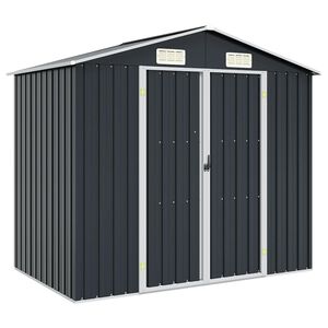 vidaXL Vrtno spremi&scaron;te antracit 205 x 129 x 183 cm pocinčani čelik