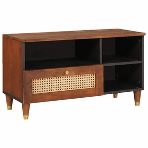 vidaXL TV ormar Smeđa 80 x 33,5 x 46 cm Čvrsto drvo manga