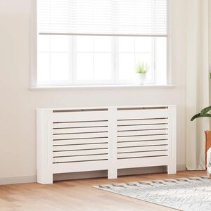 vidaXL Pokrov za radijator bijeli 172 x 19 x 81,5 cm MDF