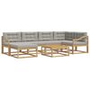 vidaXL Set vanjskih sofa 7 kom. Bijela i svjetlosiva