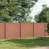 vidaXL Panel za ogradu smeđi 526 x 186 cm WPC