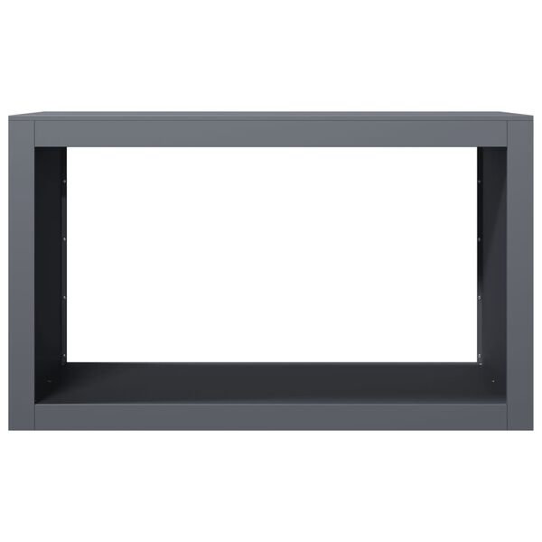 vidaXL Stalak za drva za ogrjev antracit 100x40x60 cm čelični