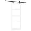 vidaXL Klizna vrata ORKDAL Bijela i crna 93 x 232 cm
