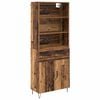 vidaXL Highboard 2 kom. Staro drvo 69,5 x 34 x 180 cm