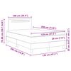 vidaXL Krevet s opruga kutije s madracem Boja cappuccina 120 x 200 cm