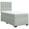 vidaXL Box spring krevet s madracem svjetlosivi 90x190 cm bar&scaron;unasti