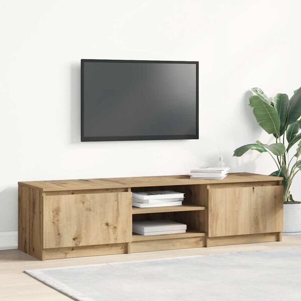 vidaXL TV ormarić Artisan hrast 140x40x36 cm izrađeno drvo