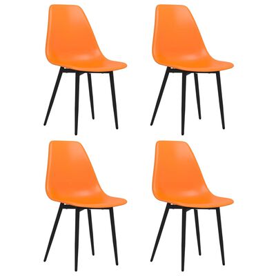 vidaXL Blagovaonske stolice 4 kom narančaste PP