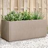 vidaXL Vrtna sadilica s nogama smeđa 80x36x35 cm PP