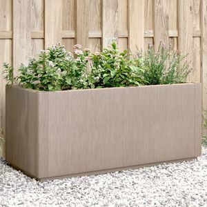 vidaXL Vrtna sadilica s nogama smeđa 80x36x35 cm PP