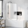 vidaXL 3 Sklopivog paravana za kade 141 x 132 cm