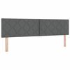vidaXL Boxspring krevet s madracem Tamno siva 180 x 200 cm tkanina