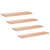 vidaXL Step treads 4 kom. 120 x 25 x 2 cm Prirodna Čvrsto drvo bukve