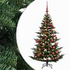 vidaXL Umjetno božićno drvce s kuglicom 120 cm 150 LED lampica
