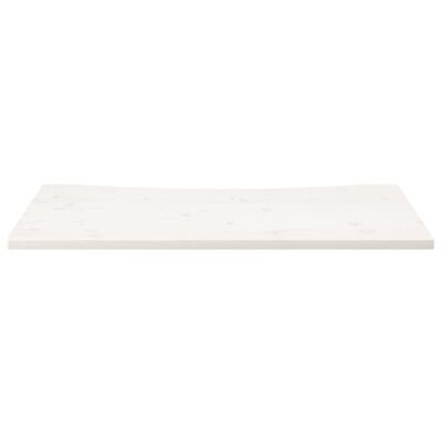 vidaXL Ploča za radni stol bijela 110x55x2,5 cm od masivne borovine