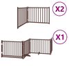 vidaXL Vrata za pse s vrata&scaron;cima 8 panela sklopiva 640 cm drvo topole