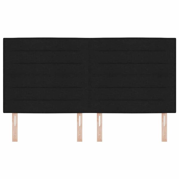 vidaXL Uzglavlje Crna 180 cm tkanina