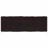 vidaXL Stolna ploča tamnosmeđa 120x40x(2-6) cm obrađena hrastovina
